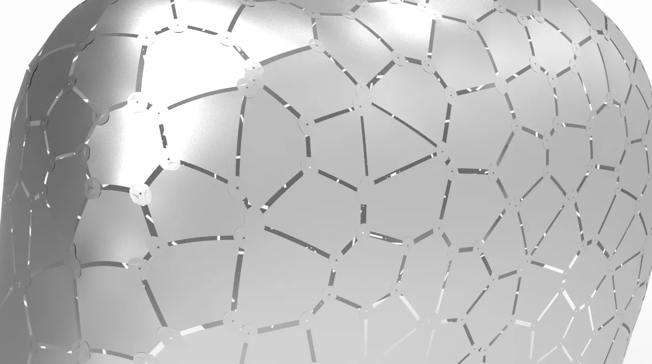 Elephant-Verbindungsdetail zwischen den Panelen