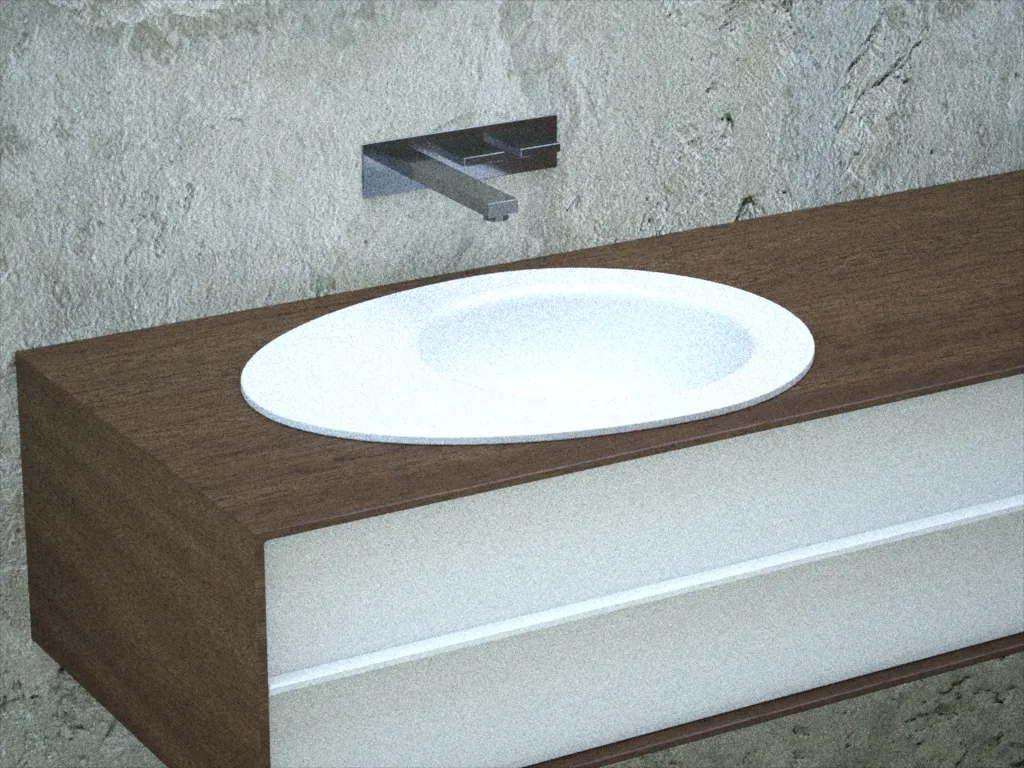 Huevo-Waschbecken-Rendering