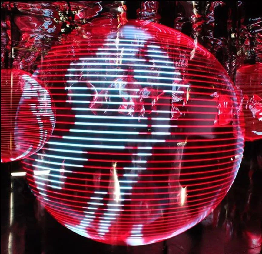 Installierte Lighting-Circles-Ringe beim Event