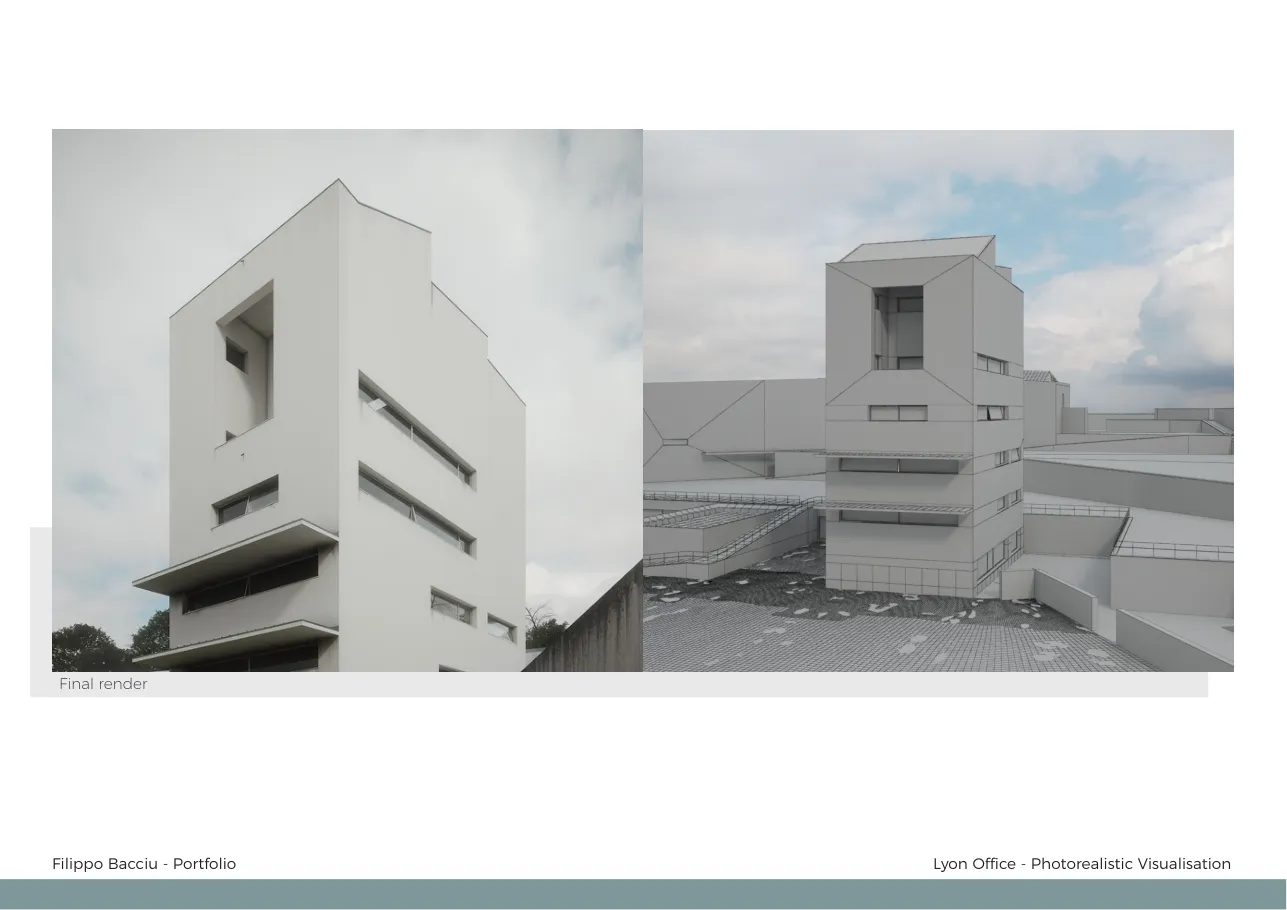 Bürogebäude Lyon: Fotorealistische Visualisierung