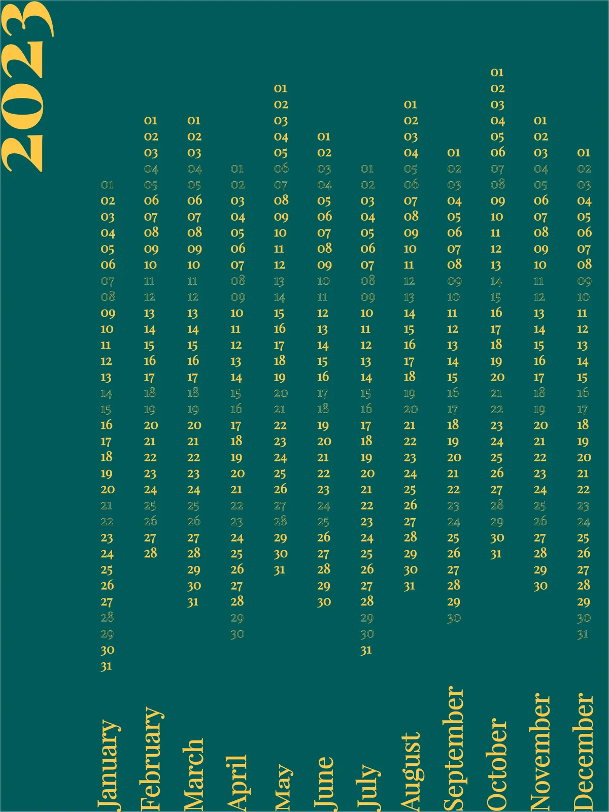 Minimal Calendar, purple variant