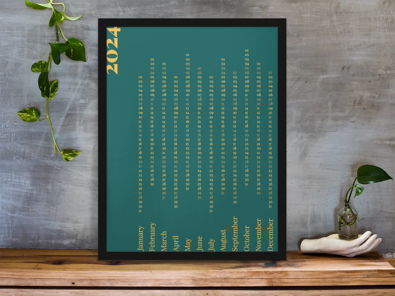 Framed Shapes art print