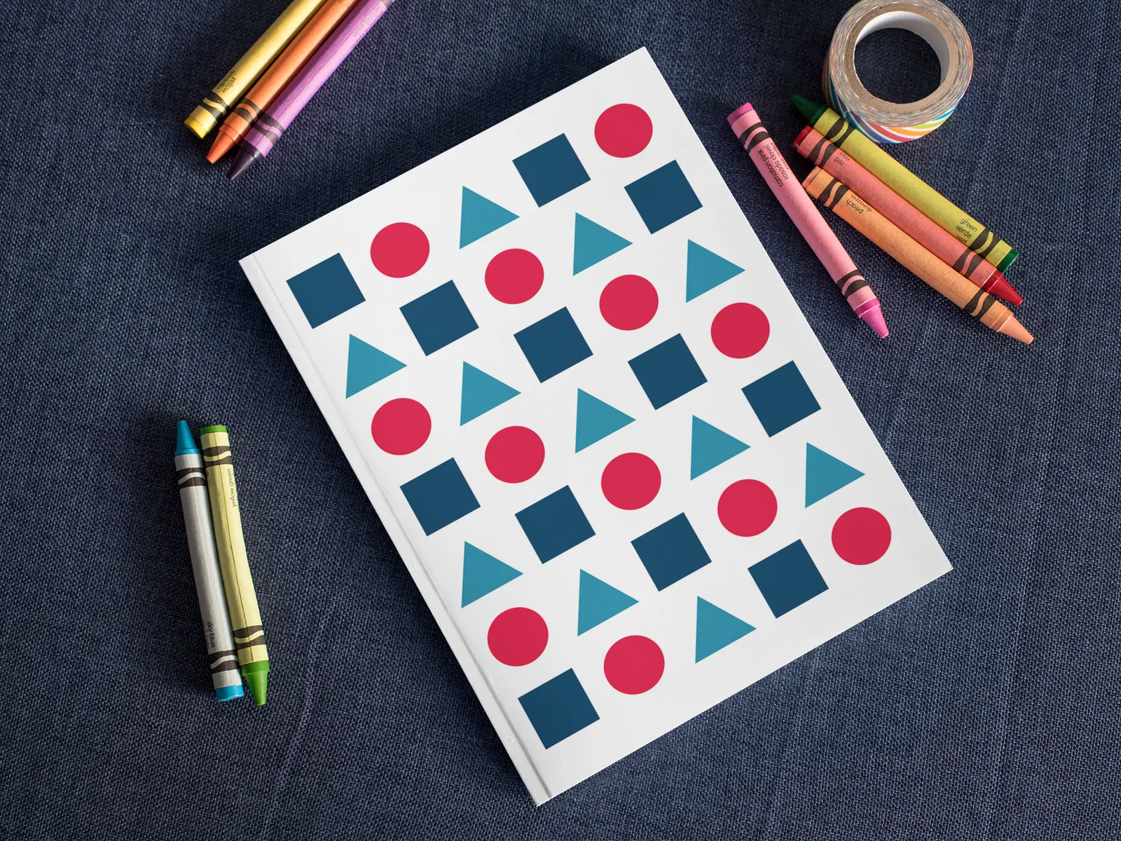 Shapes notebook mockup
