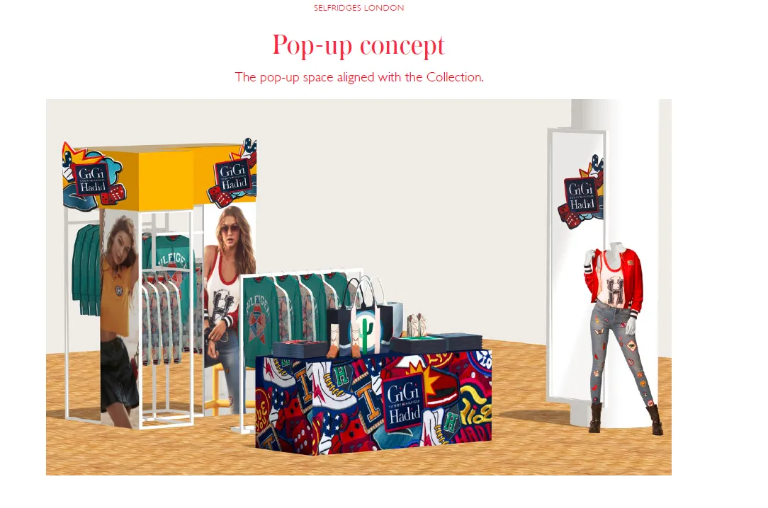 Rendering des Pop-up-Shop-Konzepts